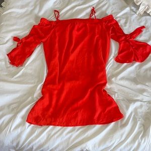 orange dress